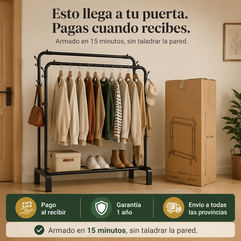Perchero Colgador De Ropa Reforzador - 78740 — vista 7