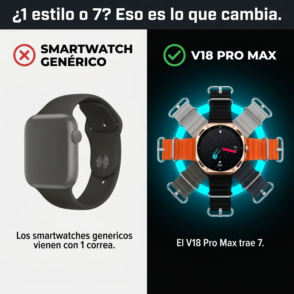 V18 PROMAX 7 EN 1 RELOJ INTELIGENTE