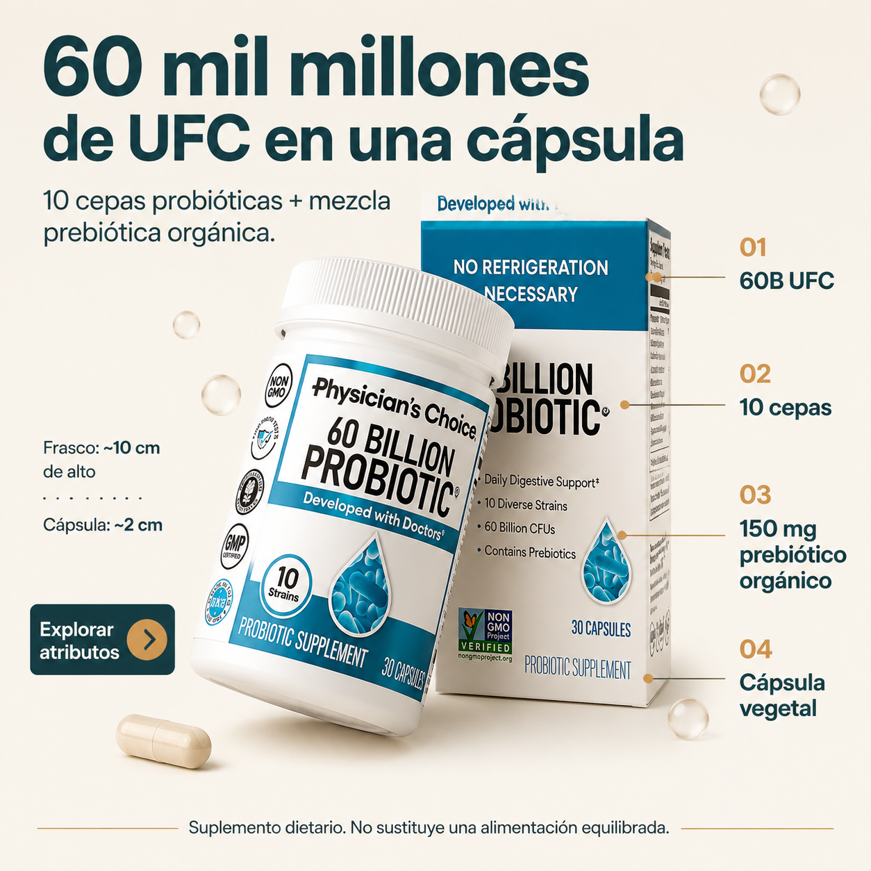 60 Billions Probiotics - 2563 — vista 3