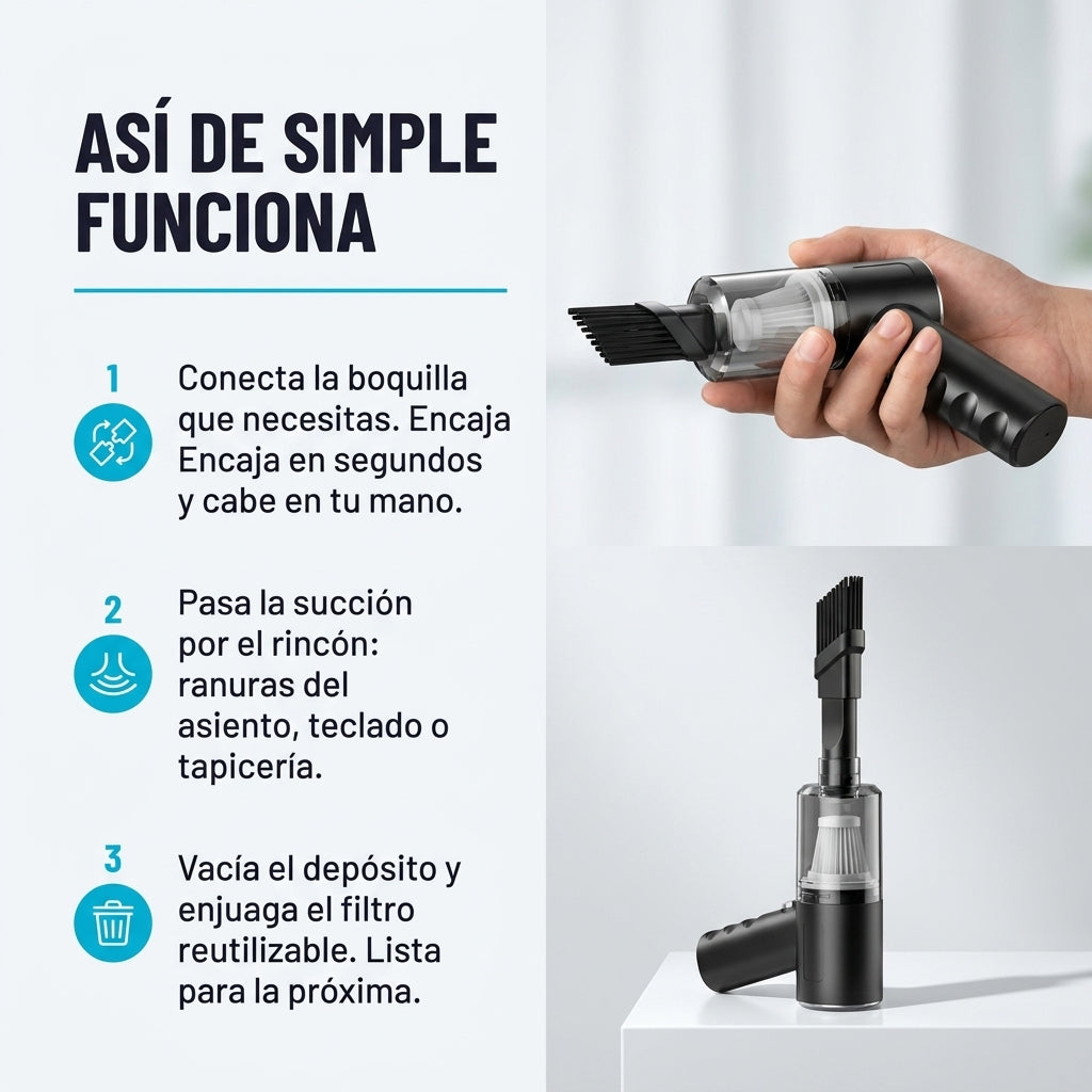 Mini Aspiradora Portatil — vista 4