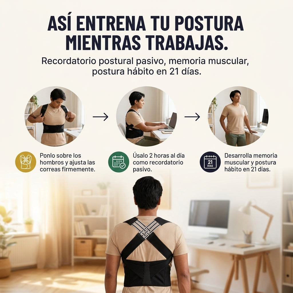 Chaleco Corrector Trenzado Postura — vista 4